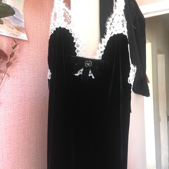 Thé Kooples velvet and lace maxi dress - Picture 4 of 5